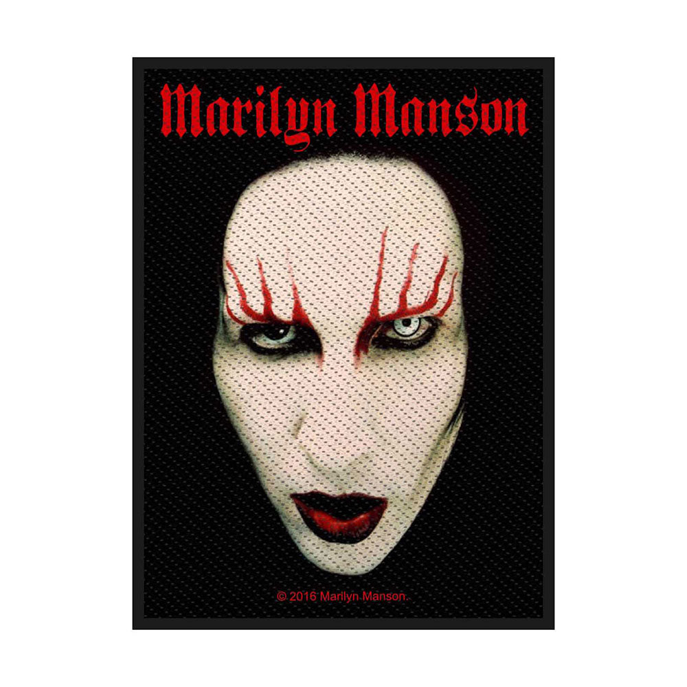 Marilyn Manson Standard Patch: Face (Loose)