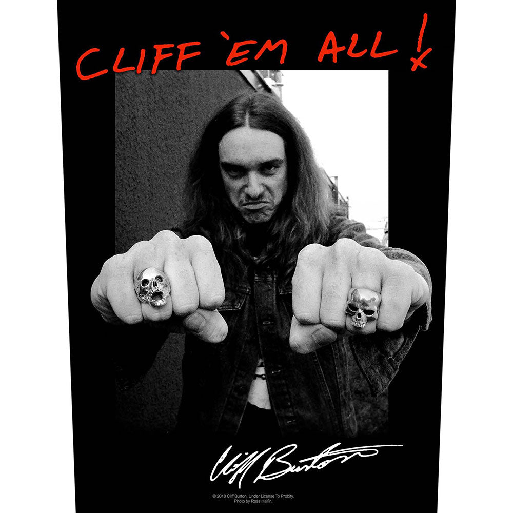 Metallica Back Patch: Cliff 'Em All!