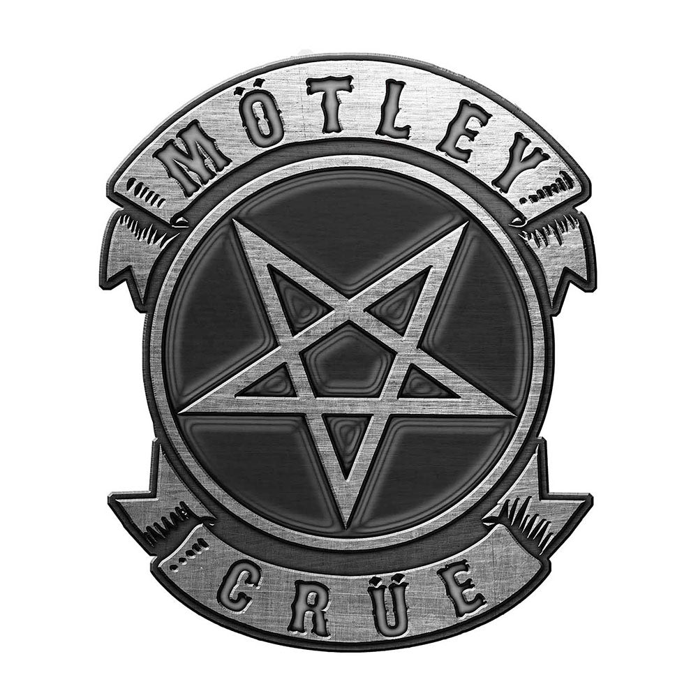 Motley Crue Pin Badge: Pentagram