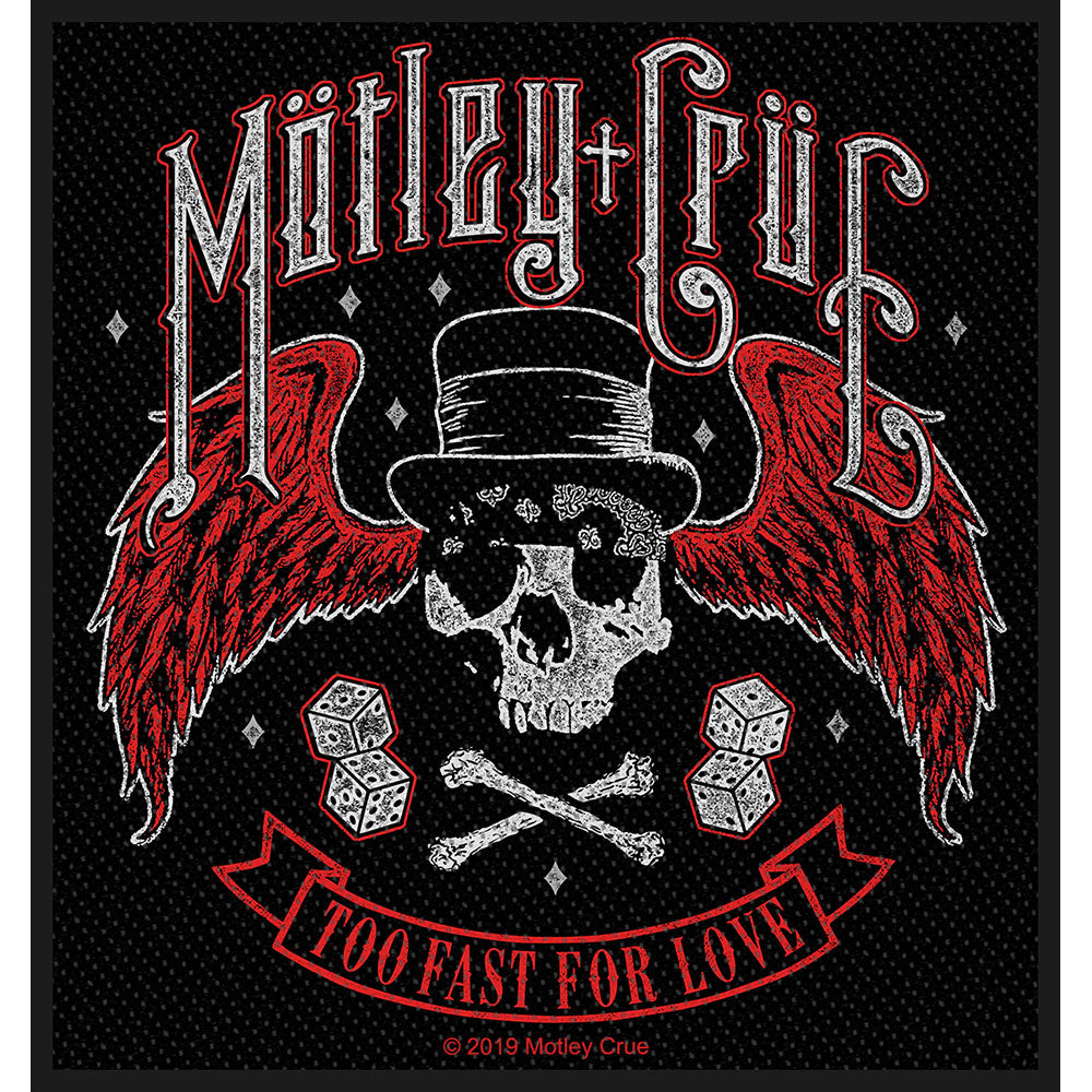 Motley Crue Standard Patch: Too Fast For Love (Loose)
