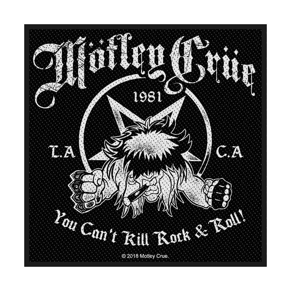 Motley Crue Standard Patch: You Can't Kill Rock n' Roll (Loose)