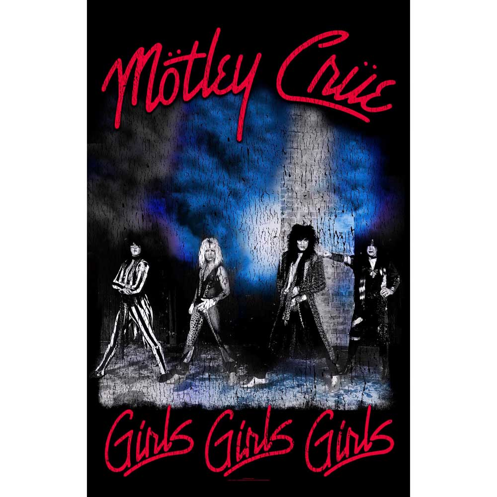 Motley Crue Textile Poster: Girls, Girls, Girls