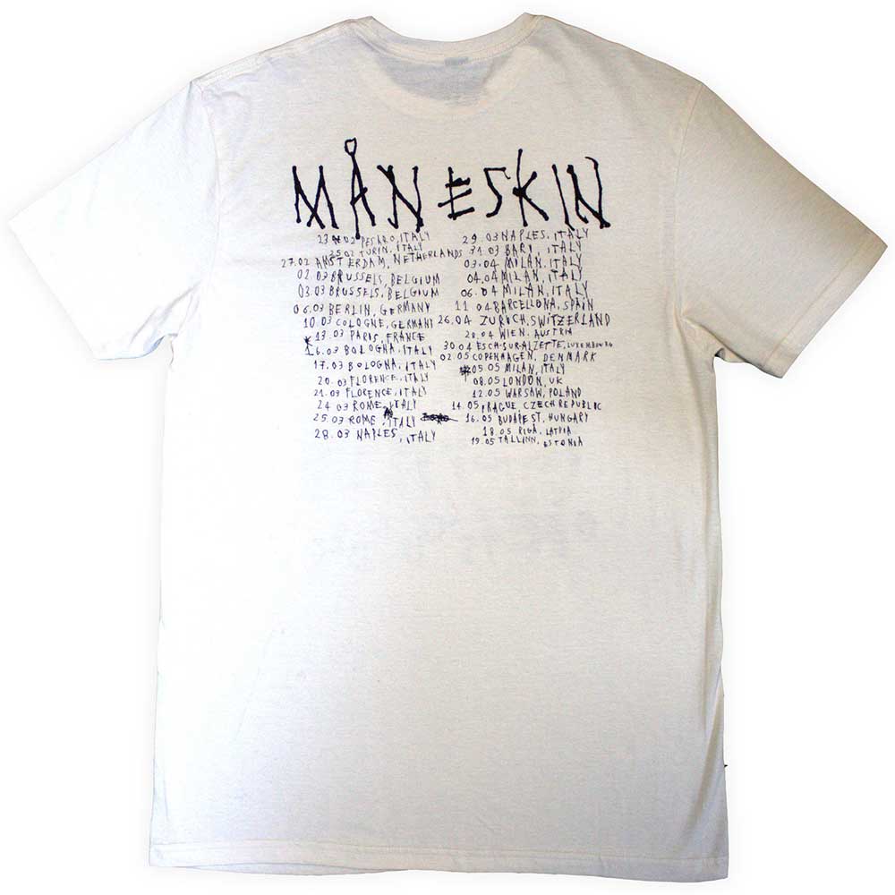 Maneskin Unisex T-Shirt: Loud Kids European Tour '23