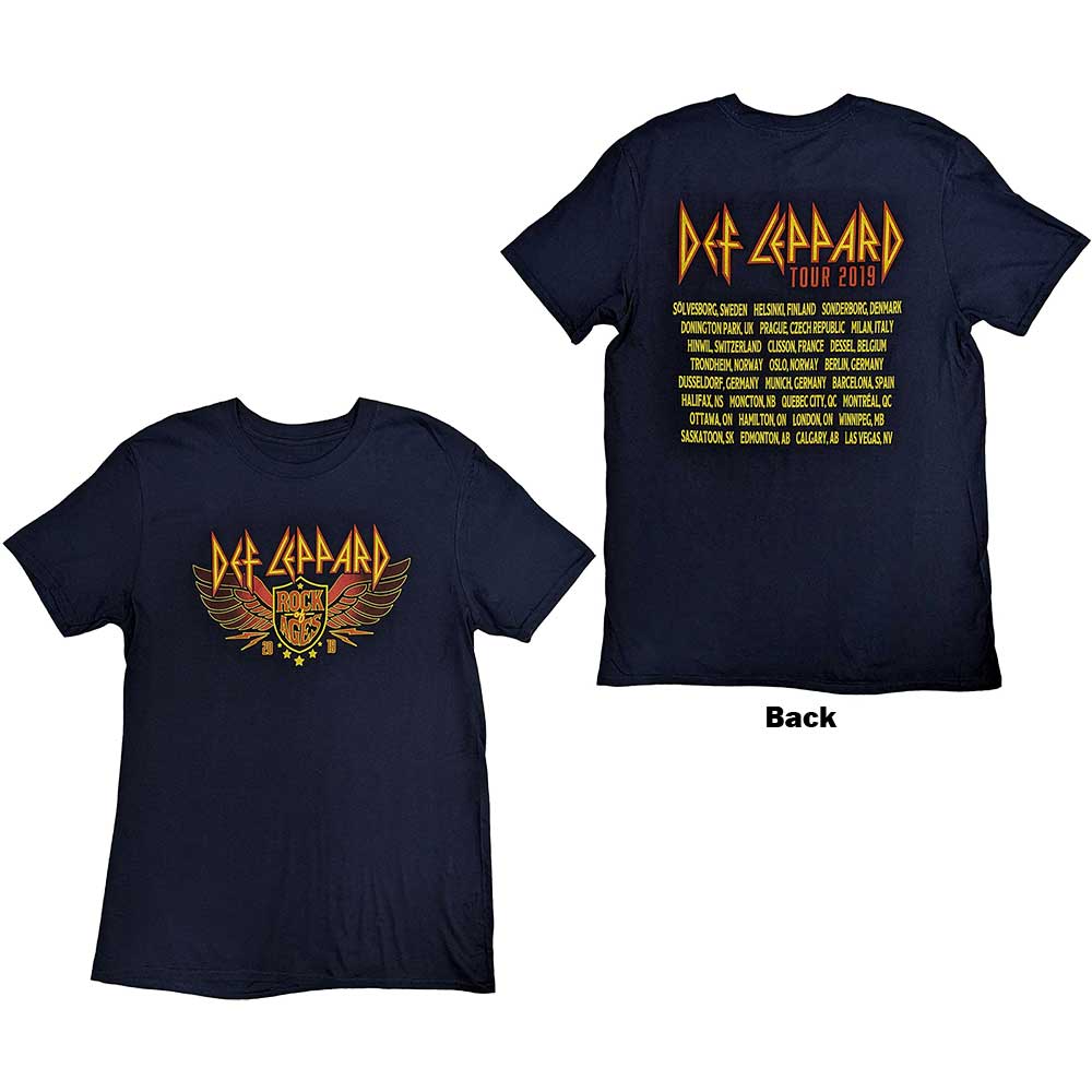 Def Leppard Unisex T-Shirt: Rock Of Ages Tour 2019