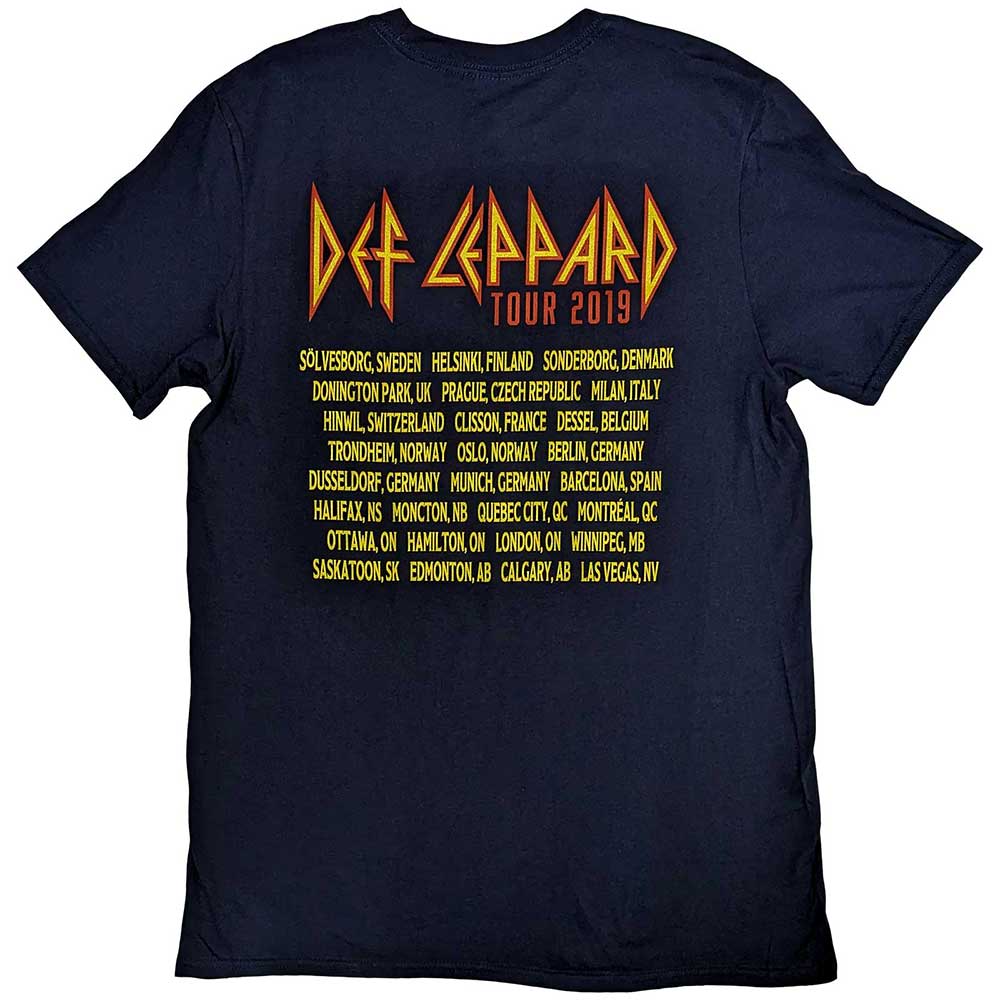Def Leppard Unisex T-Shirt: Rock Of Ages Tour 2019