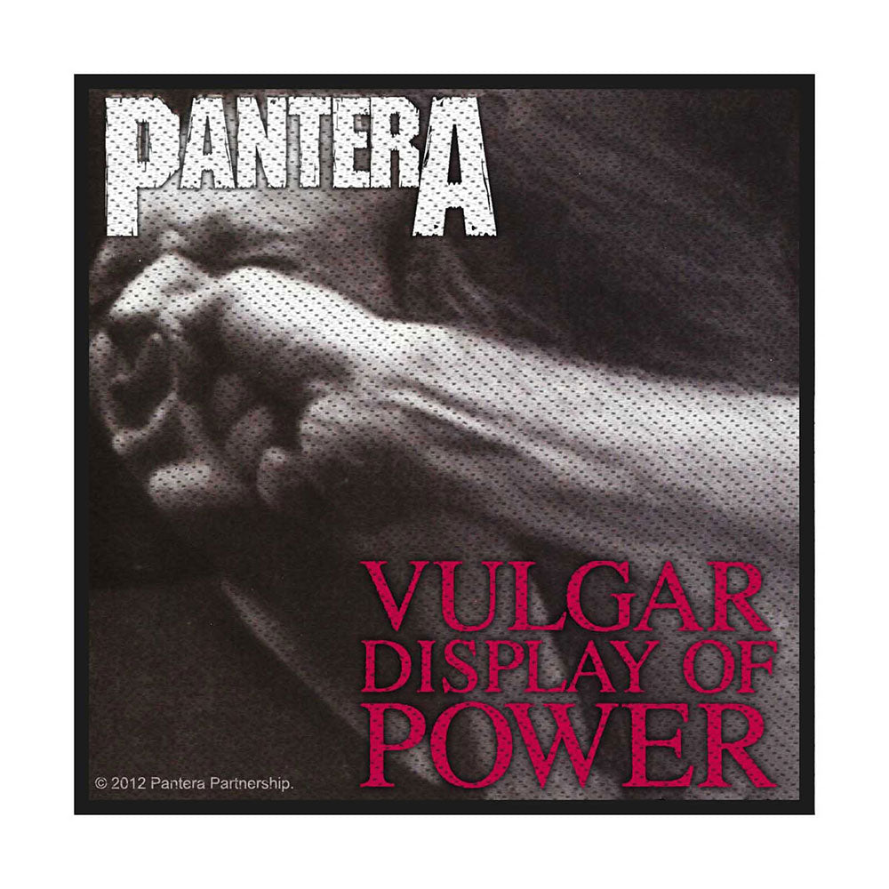 Pantera Standard Patch: Vulgar Display Of Power