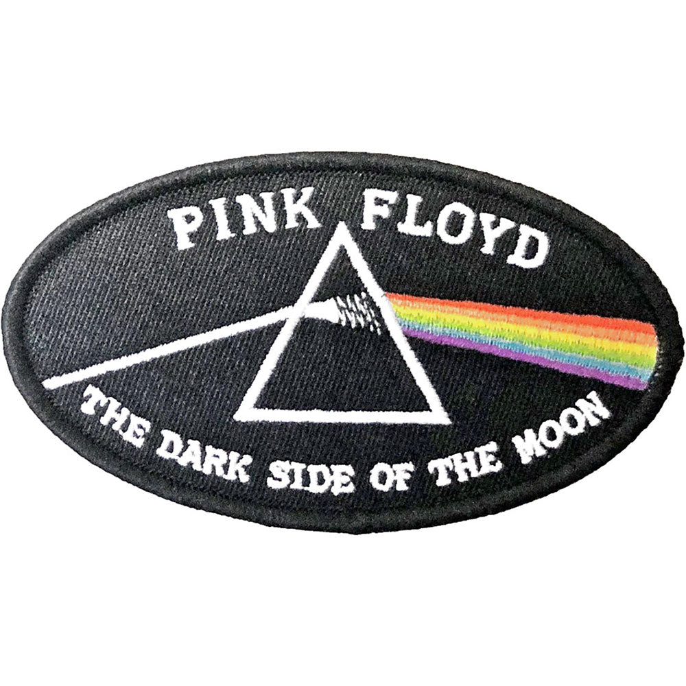 Pink Floyd Standard Patch: Dark Side of the Moon Oval Black Border