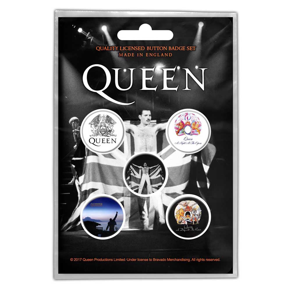 Queen Button Badge Pack: Freddie