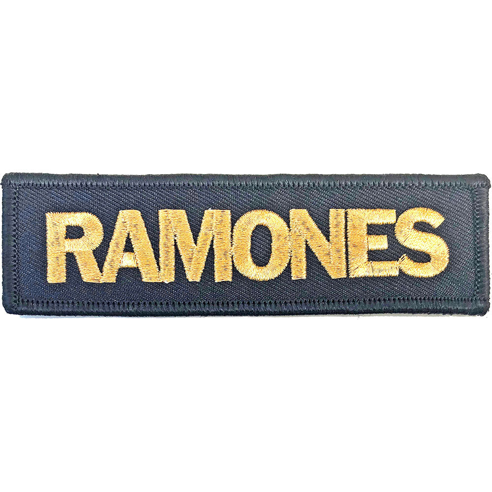 Ramones Standard Patch: Gold Logo