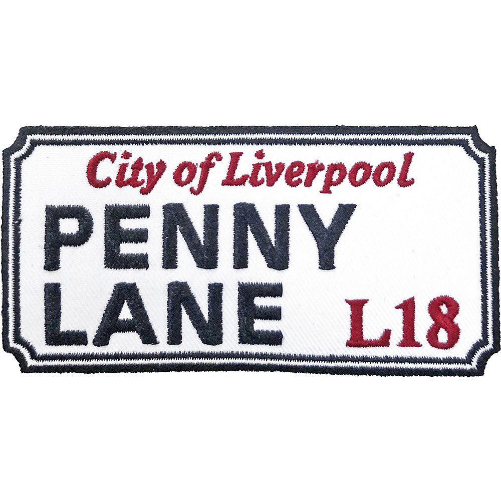 Road Sign Standard Patch: Penny Lane, Liverpool Sign