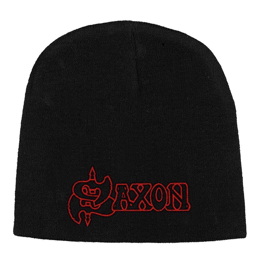 Saxon Unisex Beanie Hat: Logo