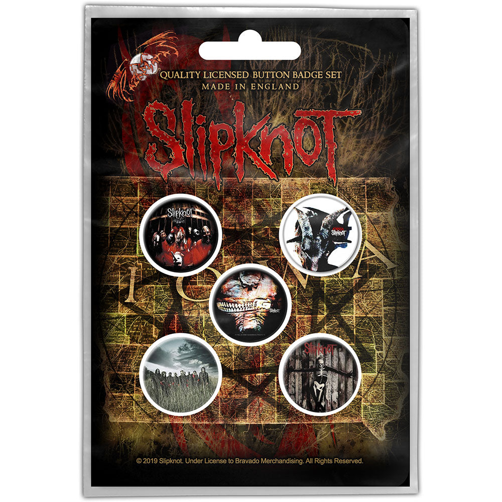 Slipknot Button Badge Pack: Albums