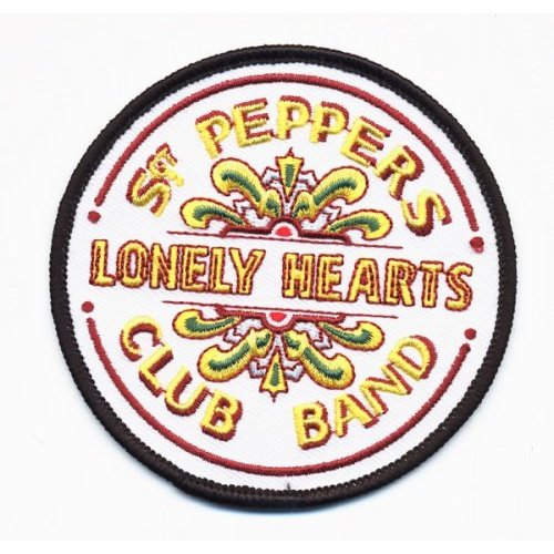 The Beatles Standard Patch: Sgt Pepper Drum (Iron On)