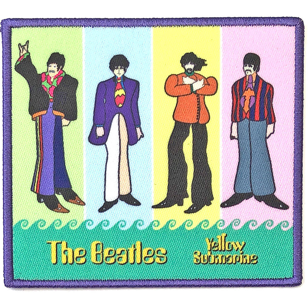 The Beatles Standard Patch: Yellow Submarine Band in Stripes (Loose)