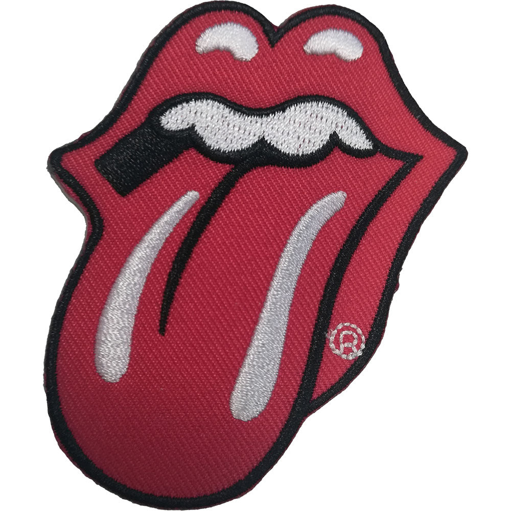 The Rolling Stones Standard Patch: Classic Tongue Red (Embroidered)