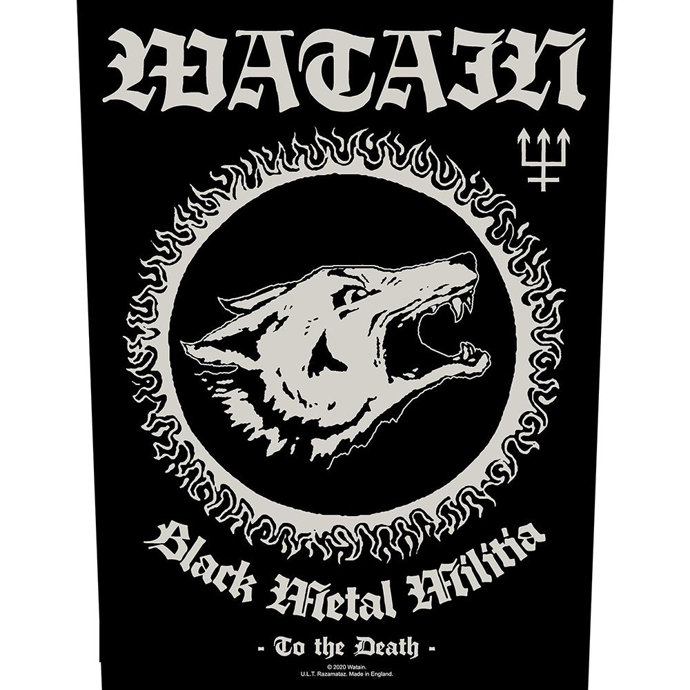 Watain Back Patch: Black Metal Militia