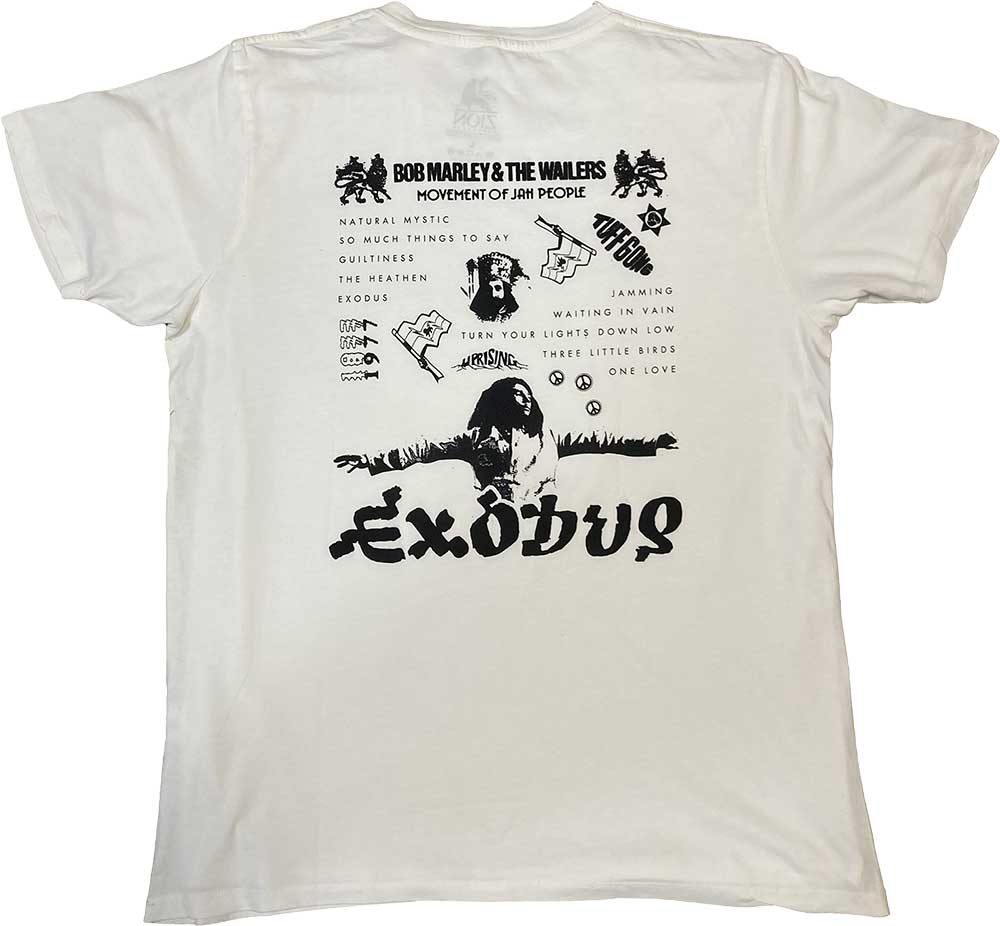 Bob Marley Unisex Organic T-Shirt: Exodus Tracklist