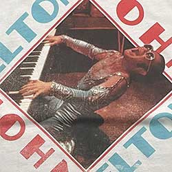Elton John Unisex Ringer T-Shirt: Piano Diamond