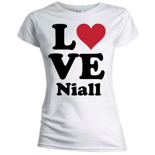 One Direction Ladies T-Shirt: Love Niall (Skinny Fit) (X-Large)