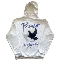 Prince Unisex Pullover Hoodie: Faces & Doves (Back Print)