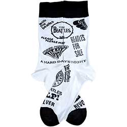 The Beatles Unisex Ankle Socks: Albums Monochrome (UK Size 7 - 11)