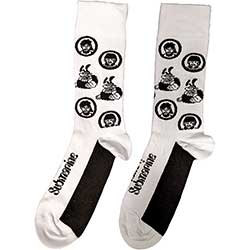 The Beatles Unisex Ankle Socks: Band & Meanies Monochrome (UK Size 7 - 11)