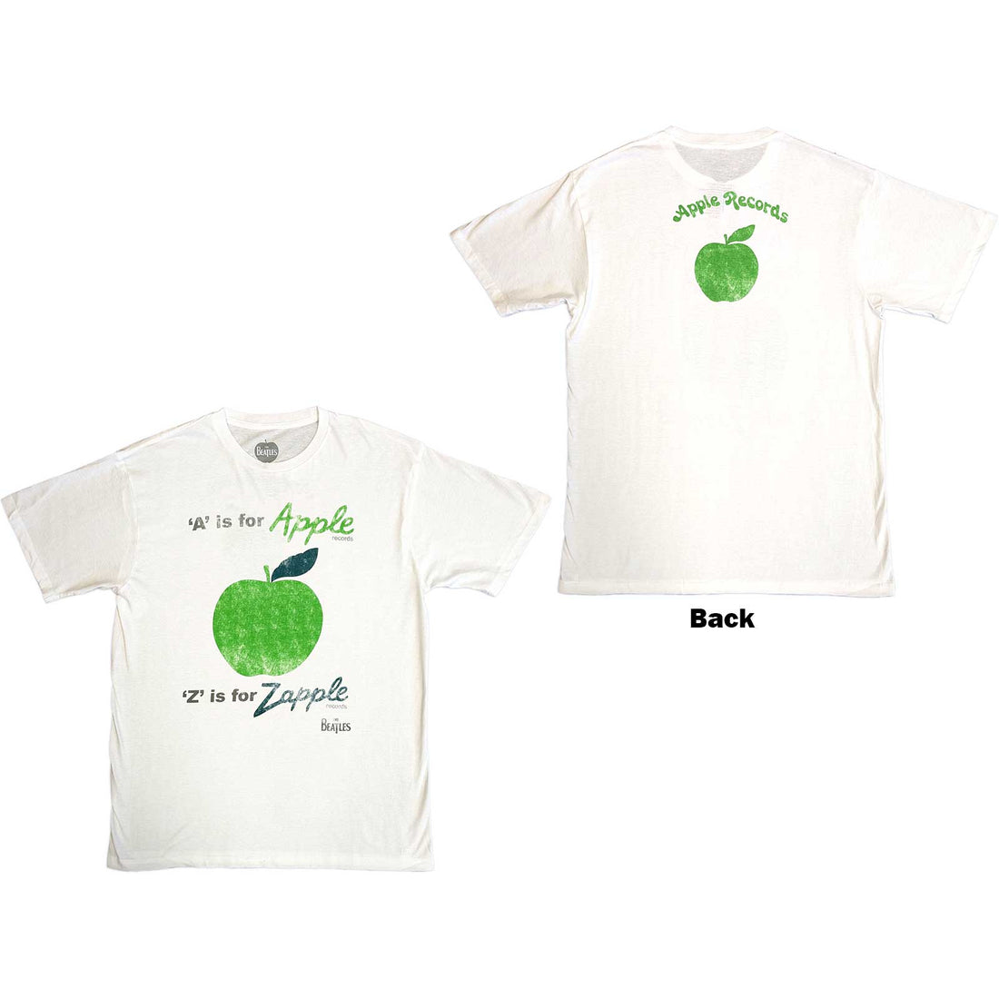 The Beatles Unisex T-Shirt: A is for Apple (Back Print)