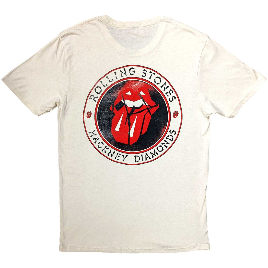 The Rolling Stones Unisex T-Shirt: Hackney Diamonds Circle Label (Back Print)