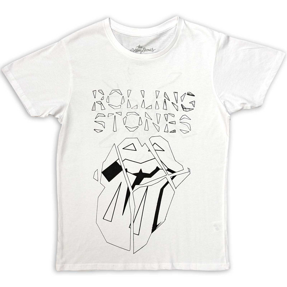The Rolling Stones Unisex T-Shirt: Hackney Diamonds Diamond Tongue Outline (Back Print)