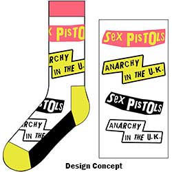 The Sex Pistols Unisex Ankle Socks: Anarchy In The UK (UK Size 7 - 11)