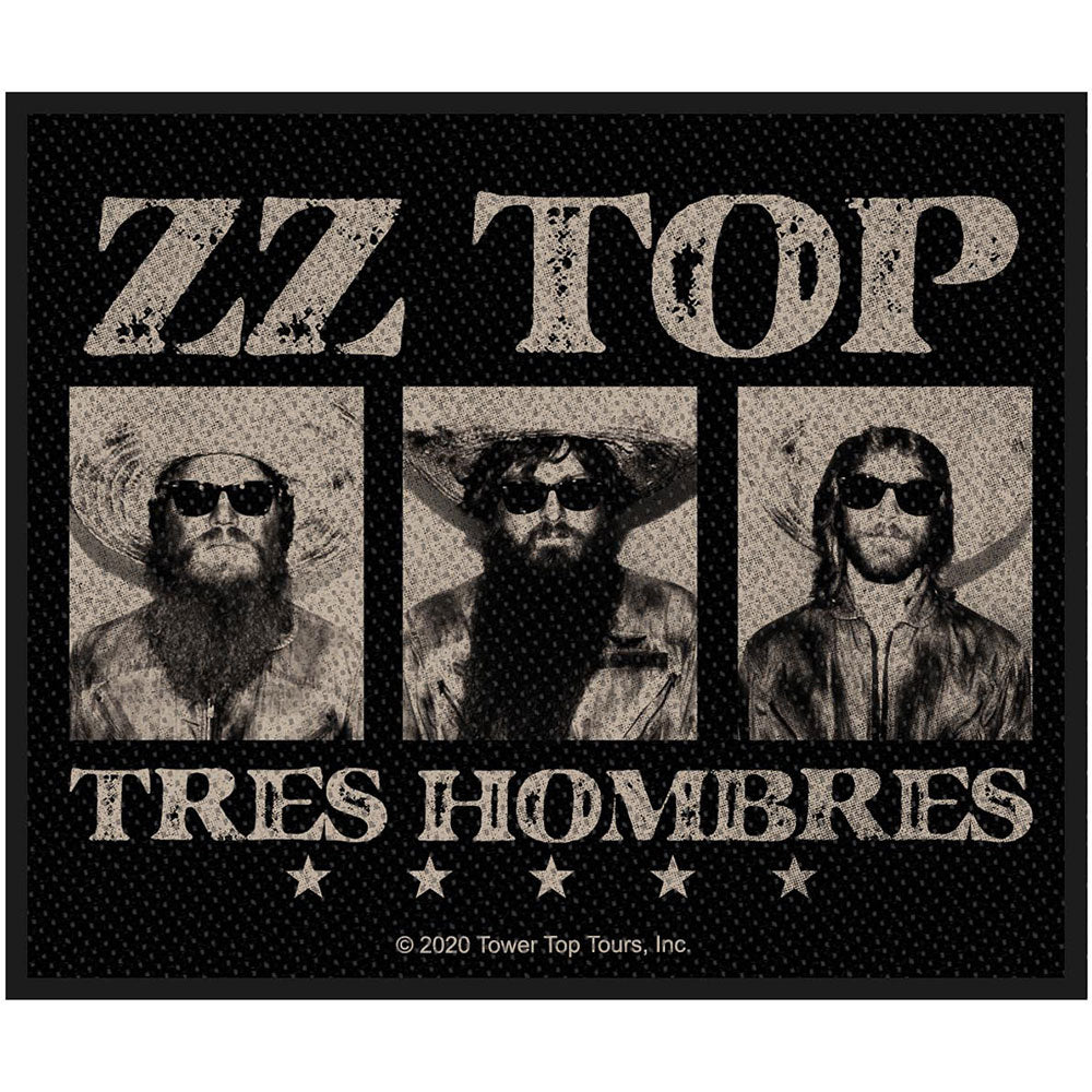 ZZ Top Standard Patch: Tres Hombres