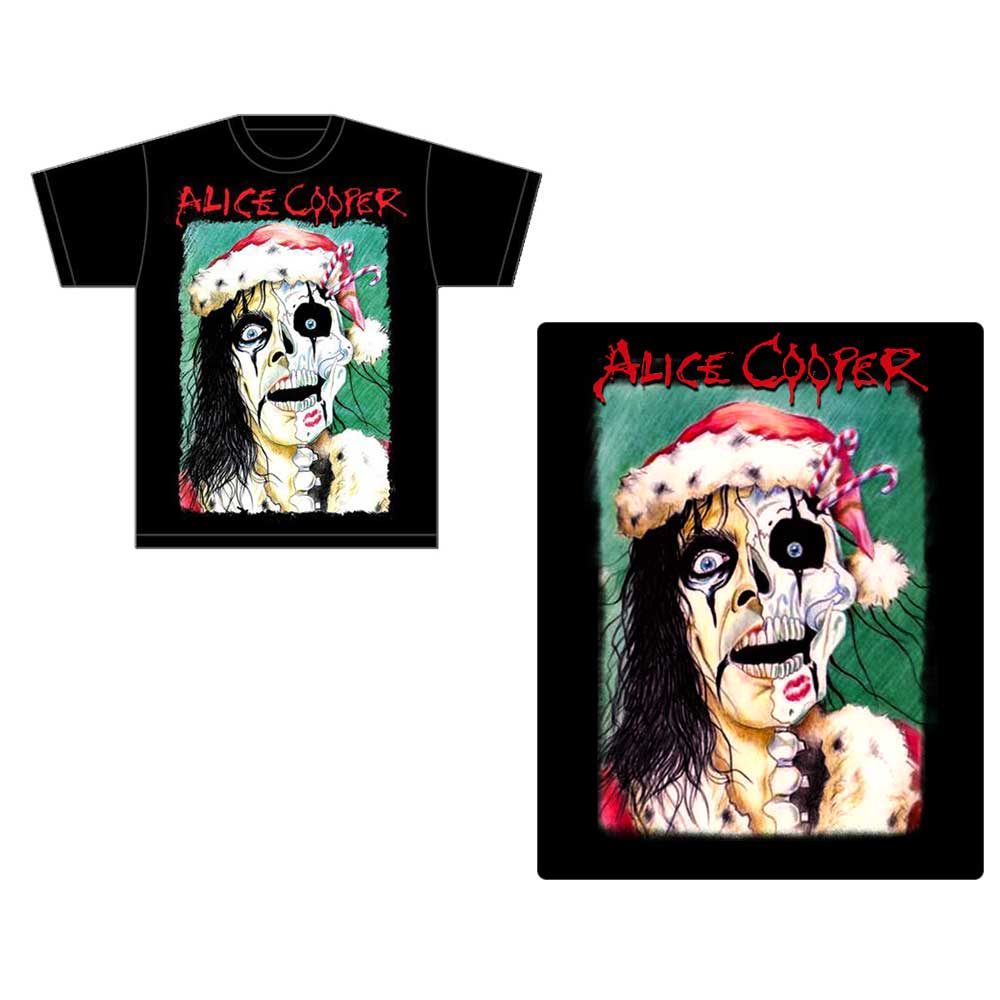 Alice Cooper Unisex T-Shirt: Xmas Card