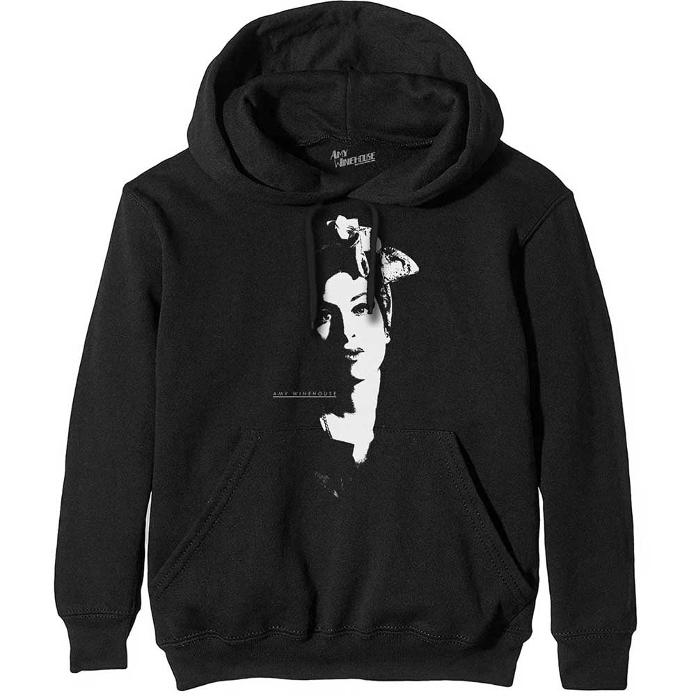 Amy Winehouse Unisex Pullover Hoodie: Scarf Portrait