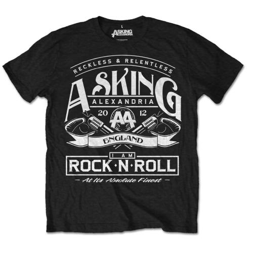 Asking Alexandria Unisex T-Shirt: Rock N' Roll (Retail Pack)
