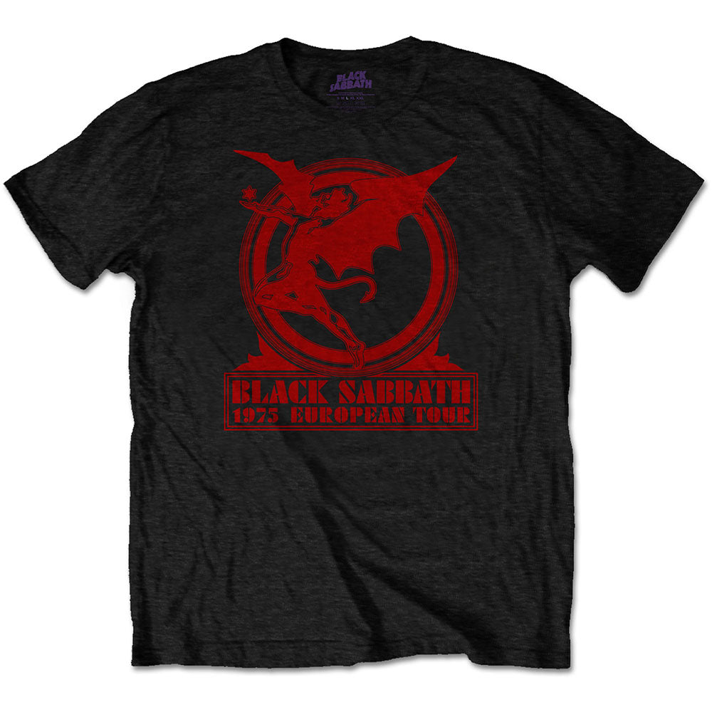 Black Sabbath Unisex T-Shirt: Europe '75