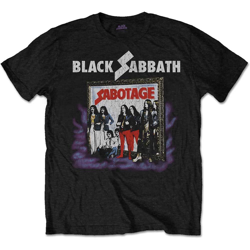Black Sabbath Unisex T-Shirt: Sabotage Vintage