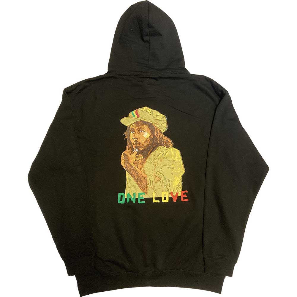 Bob Marley Unisex Pullover Hoodie: Wailers One Love Portrait