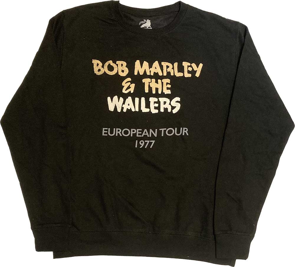 Bob Marley Unisex Sweatshirt: Wailers European Tour 77