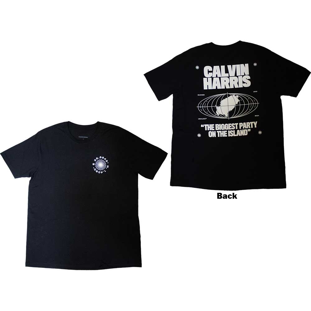 Calvin Harris Unisex T-Shirt: Ibiza Map