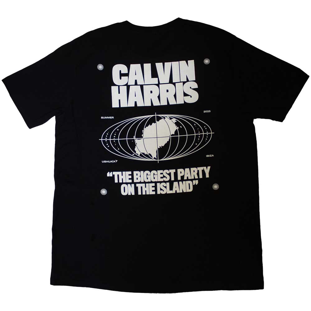 Calvin Harris Unisex T-Shirt: Ibiza Map