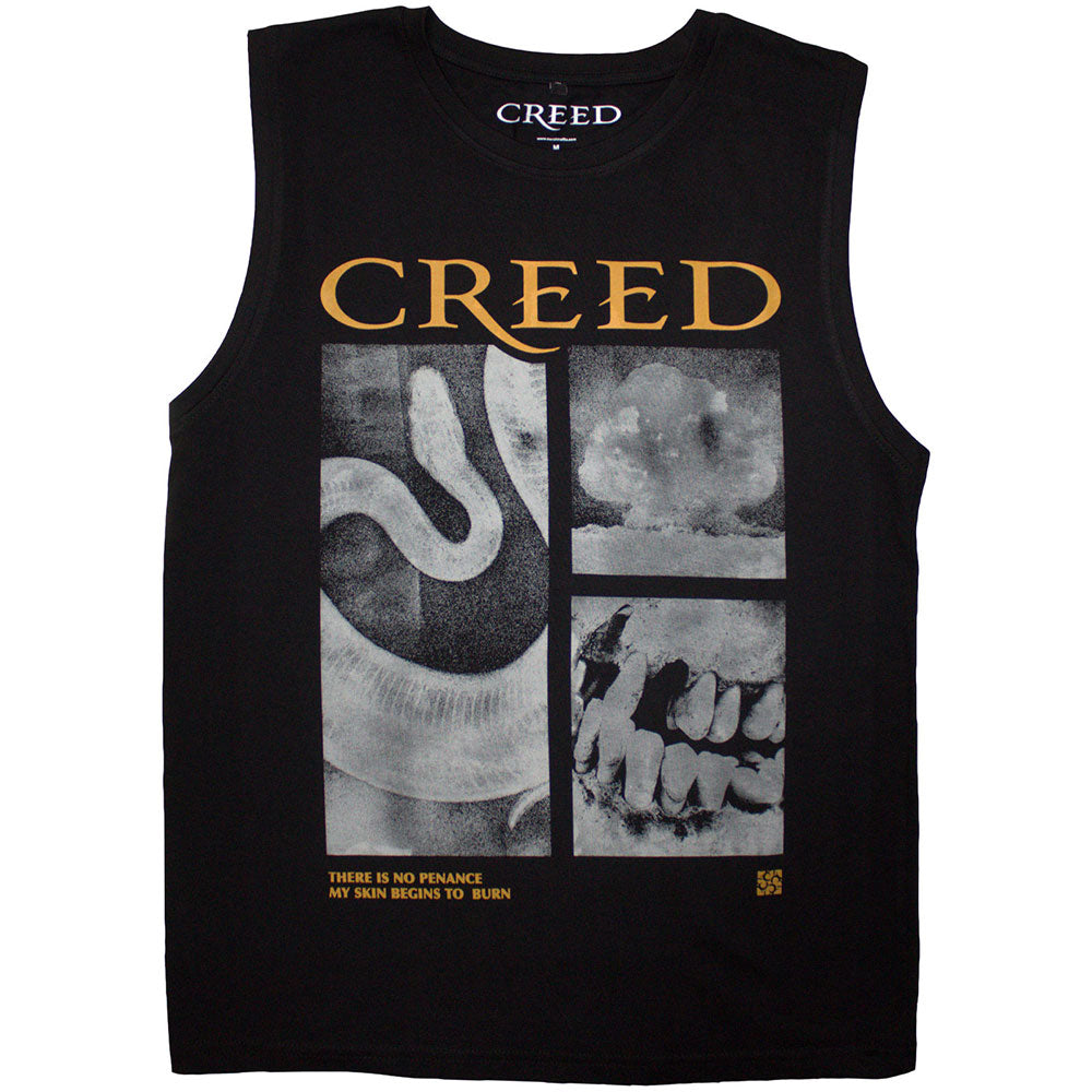 Creed Unisex Tank T-Shirt: X-Ray Penance (Black)