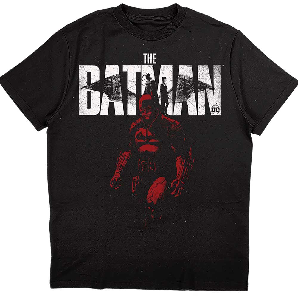 DC Comics Unisex T-Shirt: The Batman Red Figure