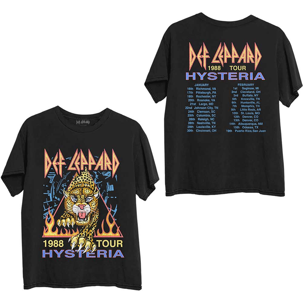 Official Def Leppard 'Glass Shatter' T-Shirt - Black, Licensed Band Merch 8 thumbnail image