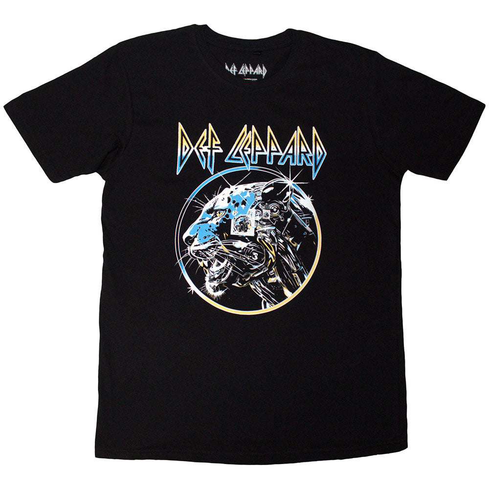 Def Leppard Unisex T-Shirt: Metal Leopard (Black)