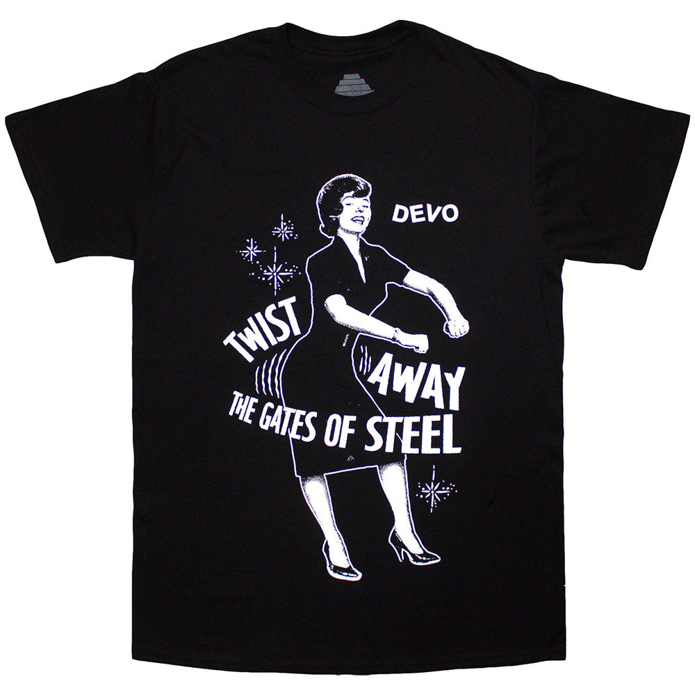 Devo Unisex T-Shirt: Twist Away (Black)