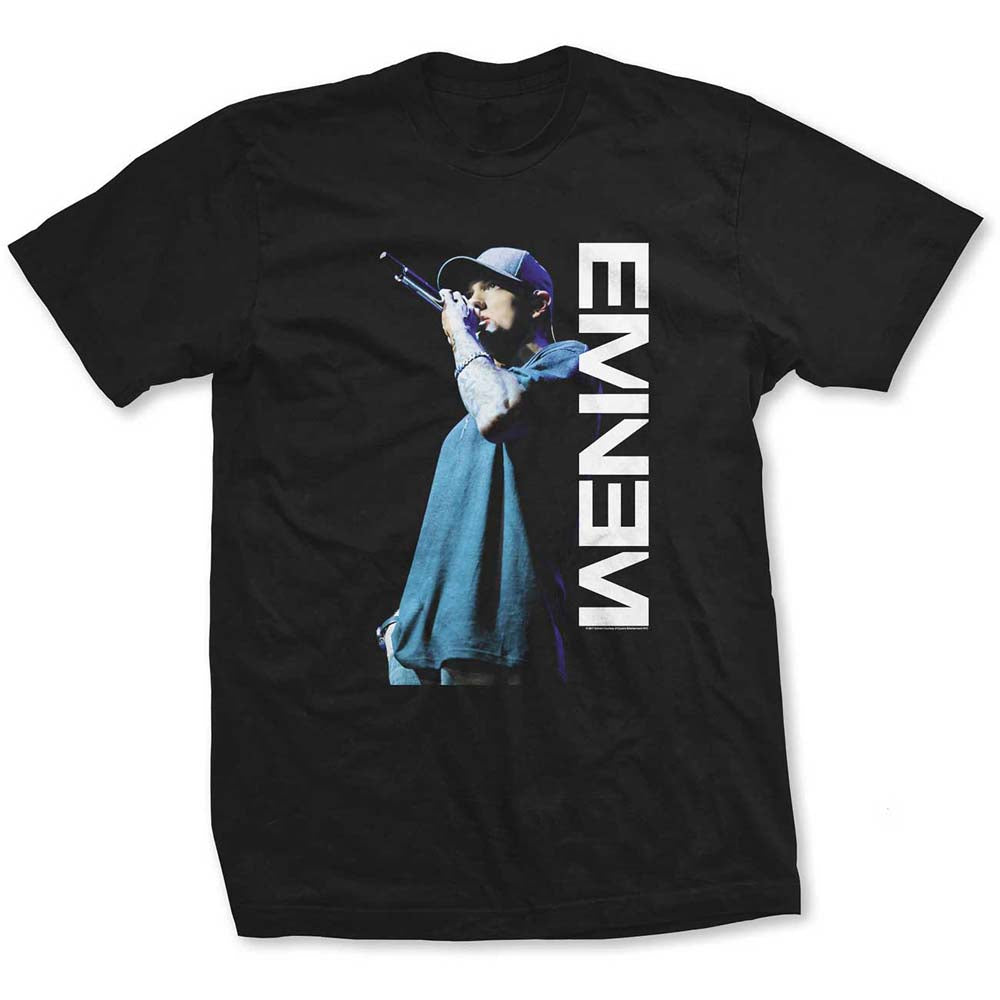 Eminem Unisex T-Shirt: Mic. Pose