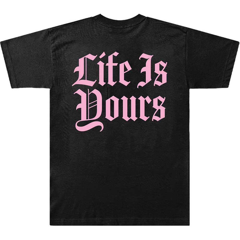 Foals Unisex T-Shirt: Life Is Yours Text (Back Print)