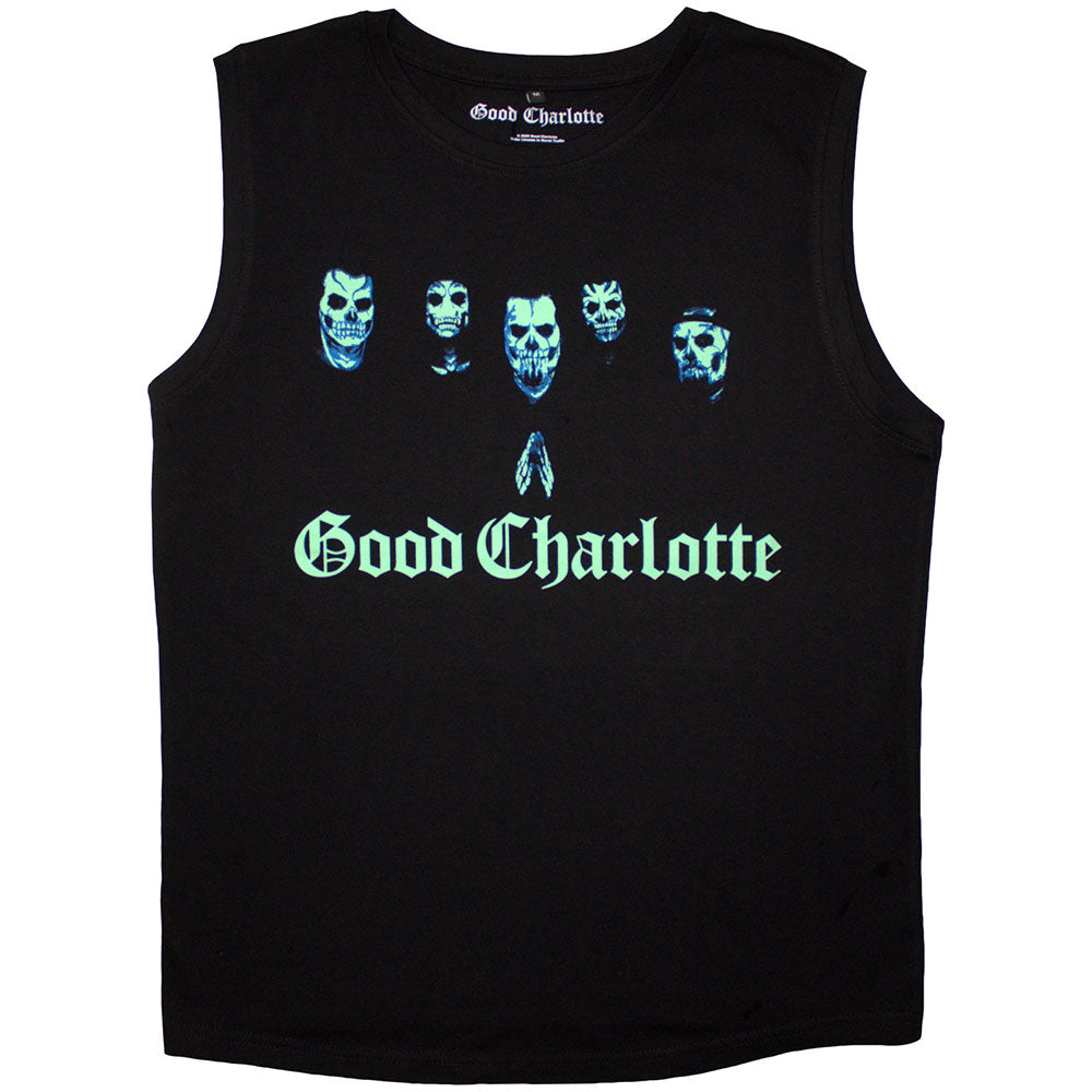 Good Charlotte Unisex Tank T-Shirt: Generation Rx Skull Faces (Black)