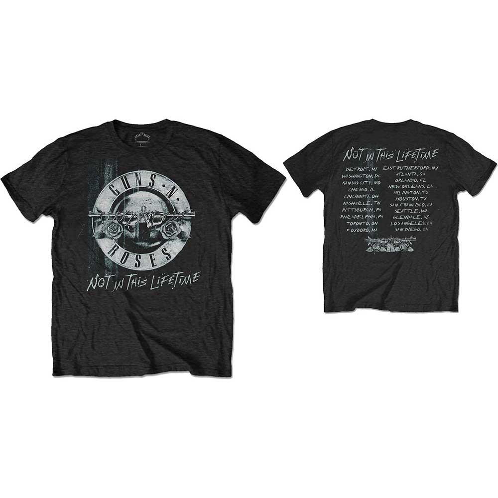 Guns N' Roses Unisex T-Shirt: Not in this Lifetime Tour Xerox (Back Print)