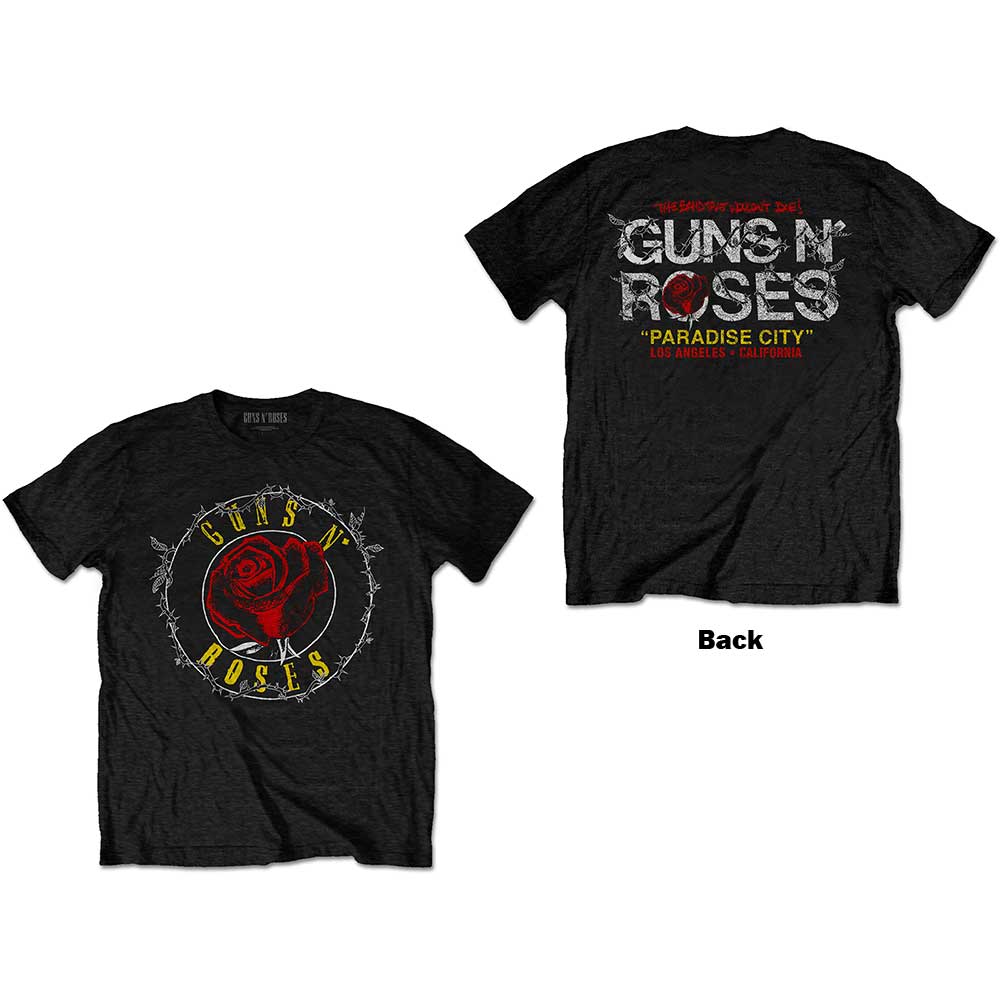 T-Shirt Officiel Guns N' Roses - Logo Bullet Classic Rock